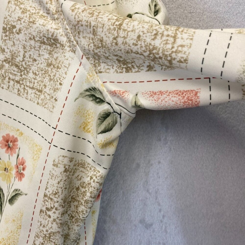 Alfred Dunner Floral Garden Grid Jacket Size 18 Full‎ Zip Up Beaded Colorful - Picture 13 of 16